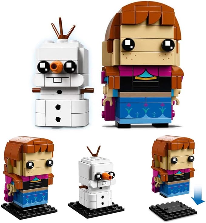 LEGO BrickHeadz Anna & Olaf Building Kit, Multicolor