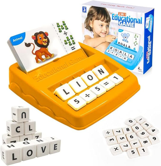 Toddler Toys for Boys Age 3-4, 2 in 1 Educational Toys Alphabet Spelling & Reading, Flash Cards Learning Toys Gifts for Preschool Kindergarten Boys Girls Ages 3 4 5 6 7 8