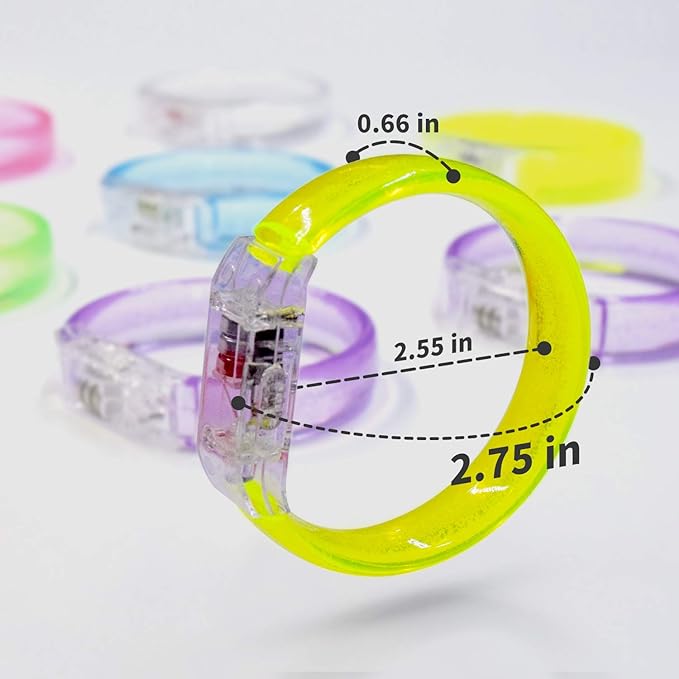 112pcs Glow Bracelets Glow in The Dark Party Supplies Bracelets Toys for Kids Birthday Halloween Christmas Party Favors