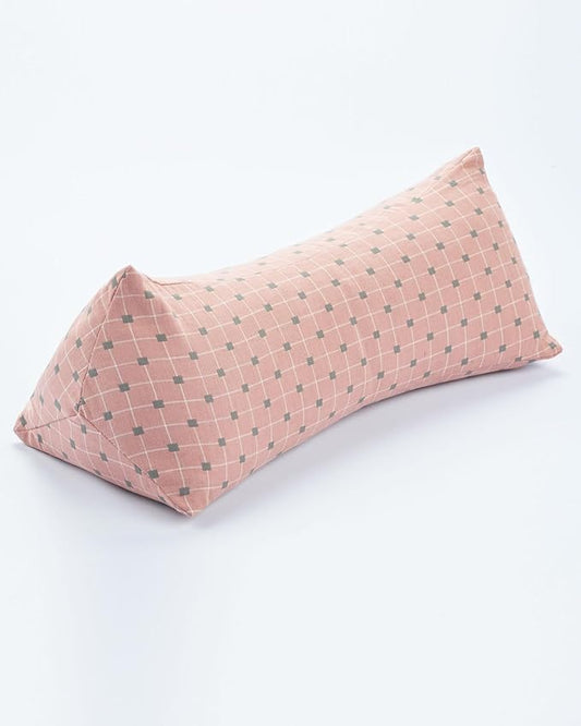 Buckwheat Pillow for Neck Pain Relief, Buckwheat Cervical Pillow, Small Neck Pillow, Adjustable Firm Neck Support Pillow for Sleeping, Buckwheat Hulls Filling, Pink 6 * 15 inch