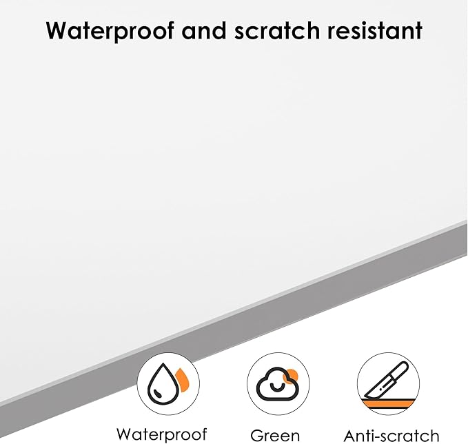 Need Computer Desk, 47 inch Home Office Desk, Modern Simple Style Home Office Gaming Desk, Basic Writing Table for Study Student, White