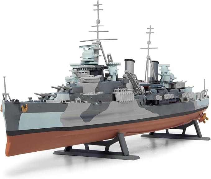 Airfix Ship Model Kit Vintage Classics - A04212V HMS Belfast, Plastic Watercraft Model Kits for Adults & Kids Ages 8+, Skill Level 3, 1:600 Scale WW2 Warship Models, Miniature Battleship Navy Gifts