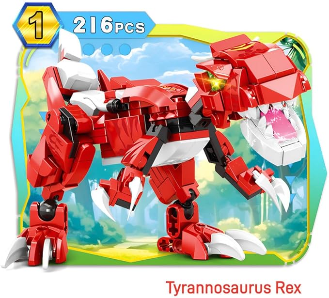 Dinosaur Toys for Kids 7 8 9 10 12 Years Old, Dinosaurs Building Set Gifts for boy and Girl Birthday Valentine's Day