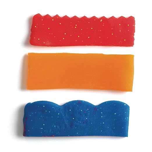 Colorations Plastic Fun Dough Scissors for Texture, Set of 12, 3 Designs, Easy Clean, Safe, Arts & Crafts, Sculpting, Clay, for Kids, Durable DSCISSOR