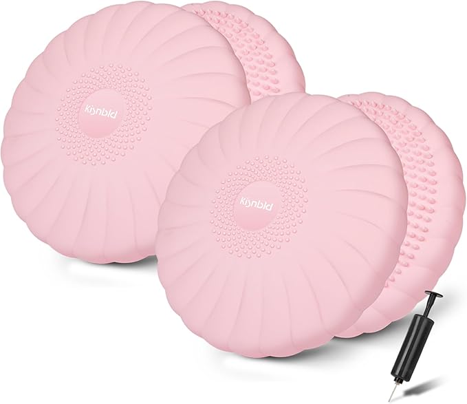 Wobble Cushion, Extra Thick Wiggle Seat for Sensory Kids, Non-slip Balance Disc with Inflation Pump for Adults Core Strength, Posture Improvement & Physical Therapy (13.5in/34cm)