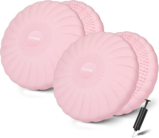 Wobble Cushion, Extra Thick Wiggle Seat for Sensory Kids, Non-slip Balance Disc with Inflation Pump for Adults Core Strength, Posture Improvement & Physical Therapy (13.5in/34cm)