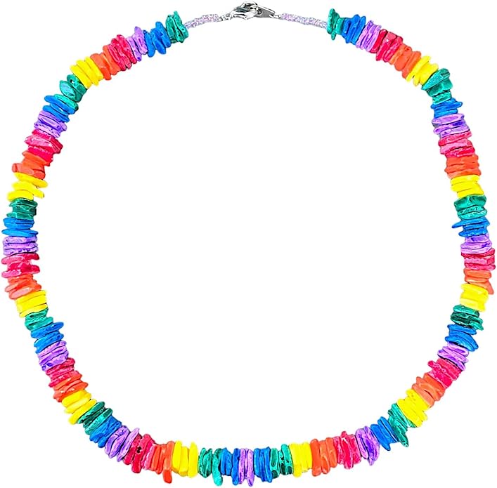 BlueRica Puka Shell Chips Necklace & Anklet Set (Multi)