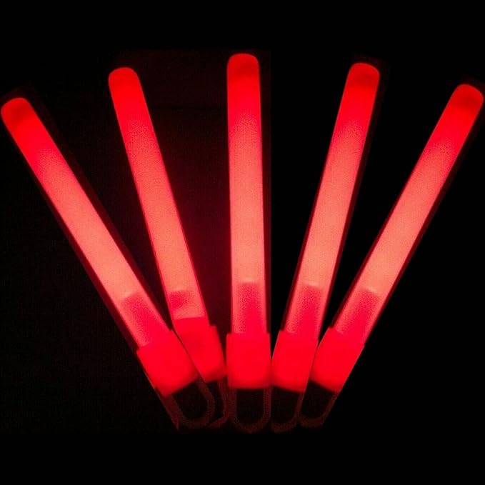 Glow Sticks Bulk Wholesale, 1000 4” Red Glow Stick Light Sticks. Bright Color, Kids Love Them! Glow 8-12 Hrs, 2-Year Shelf Life, Sturdy Packaging, GlowWithUs Brand…