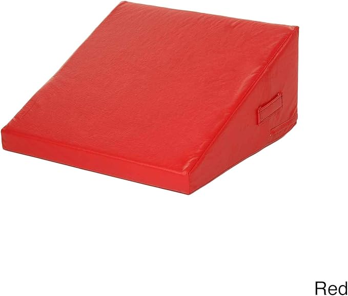 Foamnasium Wedge, Indoor Foam Playset, Soft Toddler and Active Kids Play Foam Wedge for Crawling, Climbing, Sliding and Jumping, Made in the US, Red
