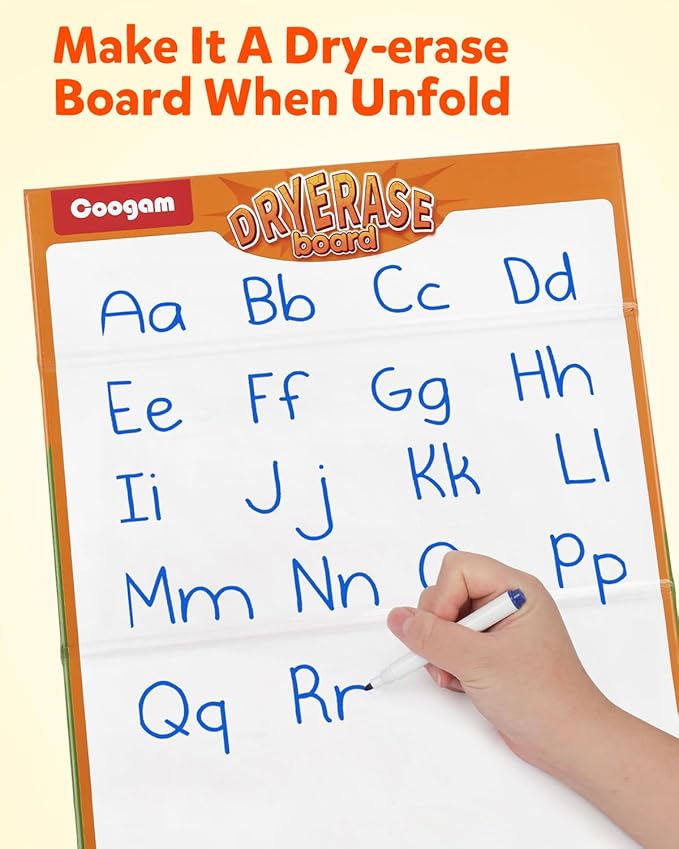 Coogam CVC Word Builder, Magnetic Sight Word Games with Flashcards, Matching Letter Reading and Spelling Game, Montessori Alphabet Educational Toy Gift for Preschool 3 4 5 Year Old Kids Toddlers