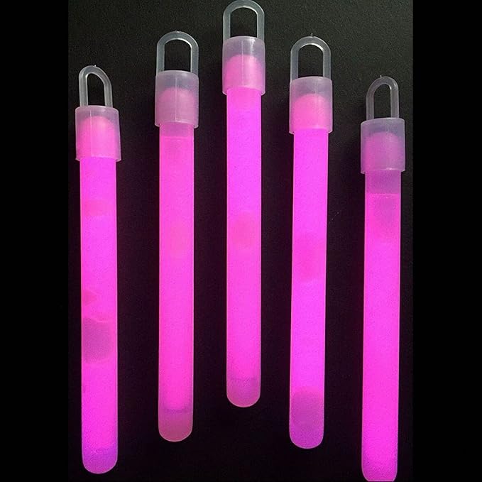 Glow Sticks Bulk Wholesale, 50 4” Pink Glow Stick Light Sticks. Bright Color, Kids Love Them! Glow 8-12 Hrs, 2-Year Shelf Life, Sturdy Packaging, GlowWithUs Brand