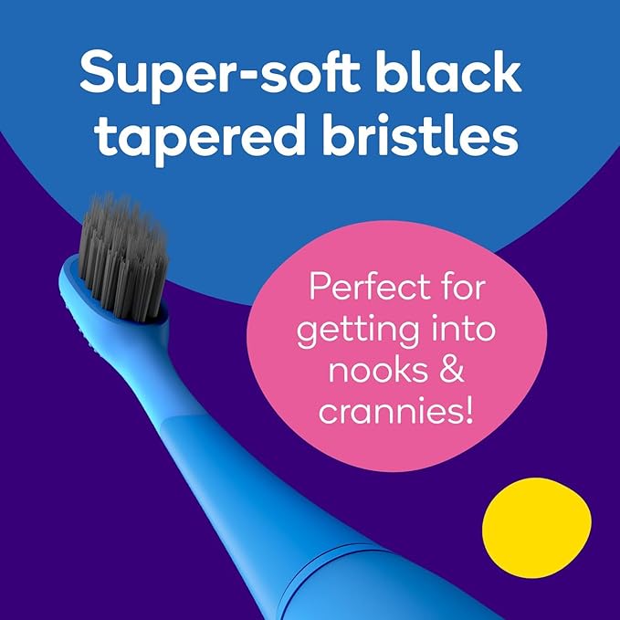 BURST Genuine Replacement Heads for Kids Electric Toothbrush (Seafoam Teal/3 Pack) | Perfect Fit | Ultra Soft Bristles | 9 Months of Supply