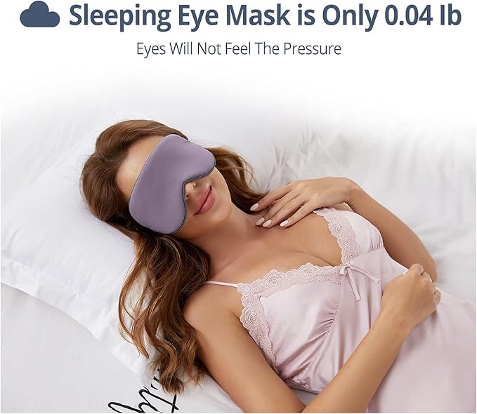 Sleeping Mask 2 Pack, Warm, Cool Double-Sided Use of Sleep Mask, Super Soft Blindfold with Adjustable Strap, Block Out Light, Comfort Sleep Eye Mask for Travel Meditation Nap
