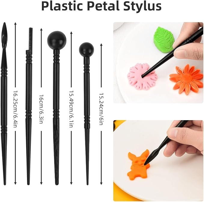 AULEEP Clay Sculpting Tools Kit, 31PCS Air Dry Clay Tool, Polymer Clay Tools, Clay Pottery Carving Tool Set for Miniatures, Figures, Classroom, Pottery Craft, Dotting, Molding, Modeling, Shaping