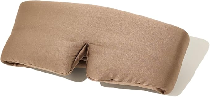 Glow People Silk Sleep Mask – 100% Mulberry Silk Eye Mask for Sleeping, Total Blackout, Cloud-Soft and Adjustable for Beauty Sleep and Travel - Mink