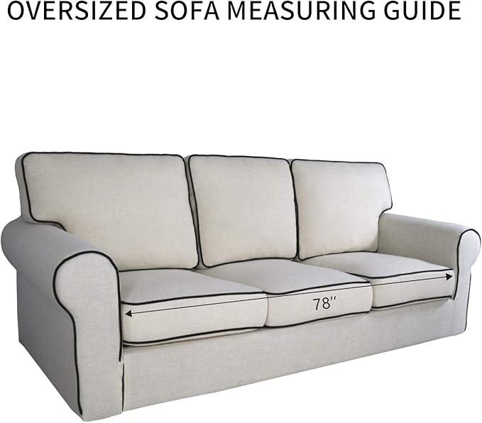 PureFit Reversible Quilted Sofa Cover, Water Resistant Slipcover Furniture Protector, Washable Couch Cover with Non Slip Foam and Elastic Straps for Kids, Pets (X Large, Peacock Blue/Beige)