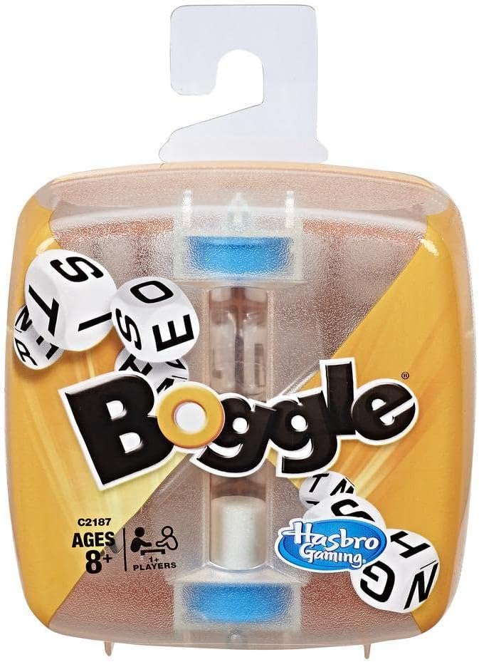 Boggle Classic Game | Word Search Games | Ages 8+ | 1 or More Players | Portable Travel Size | Fun Family Dice Games for Adults and Kids