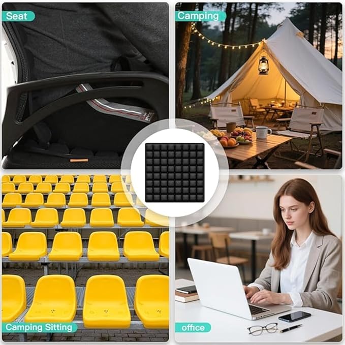 Travel Cushion Airplane Seat-Ergonomic Comfort Support,Air Inflatable Pressure Relief Seat Cushion Optimal Support for Long Sitting