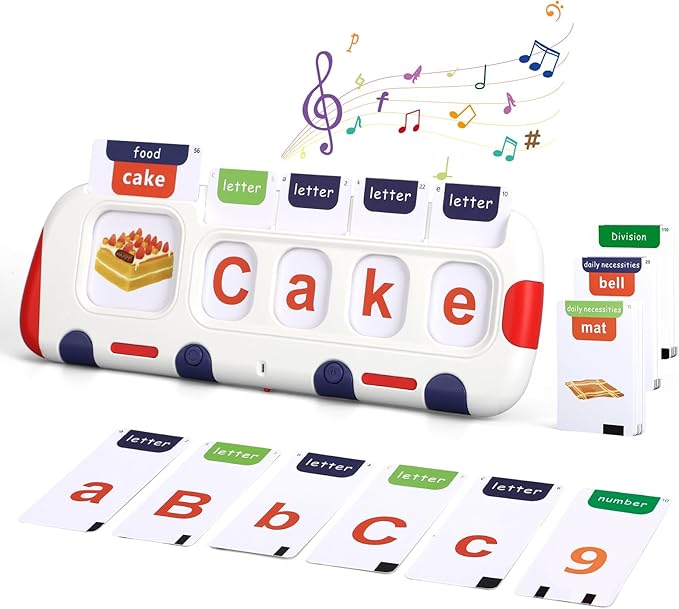 Talking Flash Cards for Toddlers Speech Therapy Toys Montessori Educational Toy for Kid Math & Alphabet Sight Word Games Sensory Learning Toys for 3+ Year Old