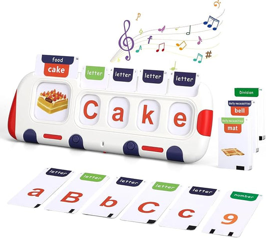 Talking Flash Cards for Toddlers Speech Therapy Toys Montessori Educational Toy for Kid Math & Alphabet Sight Word Games Sensory Learning Toys for 3+ Year Old