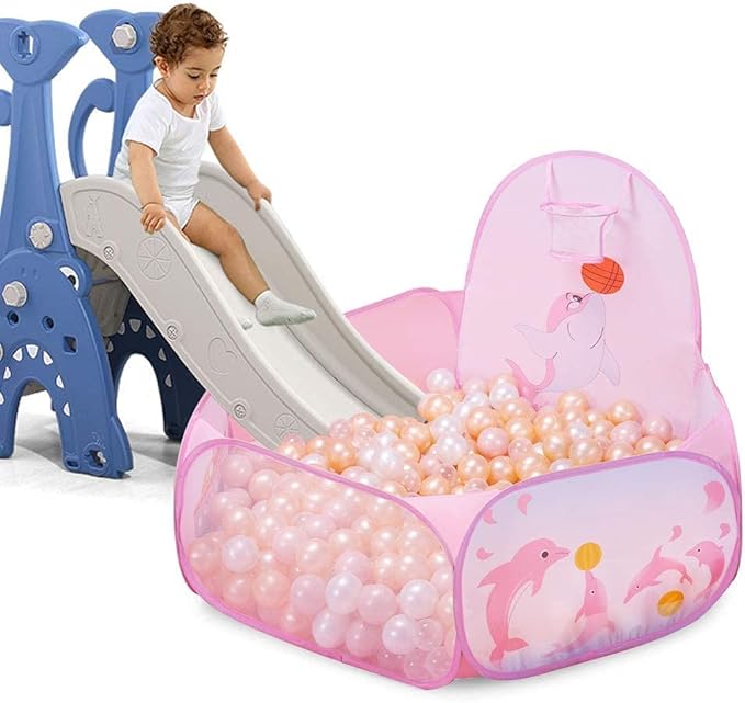 GOGOSO Baby Ball Pit Balls -100pcs Small Crush Proof Plastic Play Ball Pool Pits for Toddlers 1-3 Play Tent, Kids Birthday Party, Baby Playpen Yard, Kiddie Pool