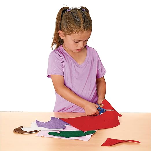 Colorations 100% Polyester Felt Sheets 9 inches x 12 inches, 13 colors, 1mm Thick, 50 Sheet Pack for Sewing and DIY Arts & Crafts Projects, Blue,Gray,Green,Orange,Purple,White