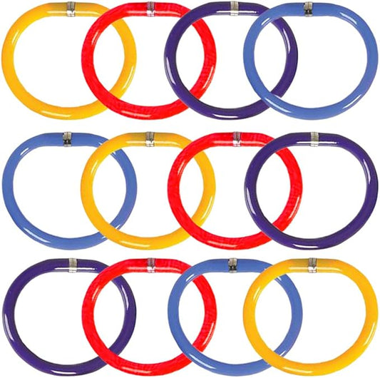 ArtCreativity Bracelet Pens for Kids, Set of 24, Functional 2-in-1 Pens with Blue Ink, Birthday Party Favors for Boys and Girls, Goodie Bag Fillers for Children and Adults, Teacher Rewards, 4 Colors