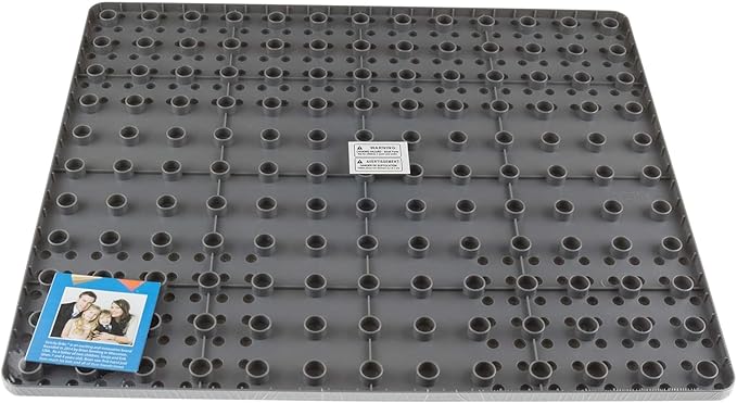 Strictly Briks Compatible with Lego Building Blocks Road Plates 3-Way Intersection 13.75" x 16.25", Kids Building Brick Baseplates for City Road, Street, Race Track, Towns, Classic Size