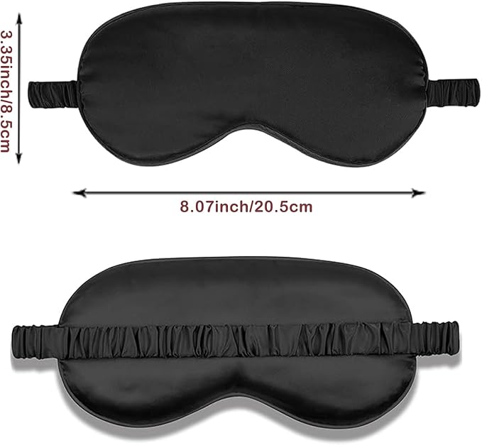 4PACK Sleep Masks Satin Eye Mask Silk Eyes Cover Silky Blindfold Blackout Eyeshade Soft Eyeshades Sleeping Covers Travel Nap