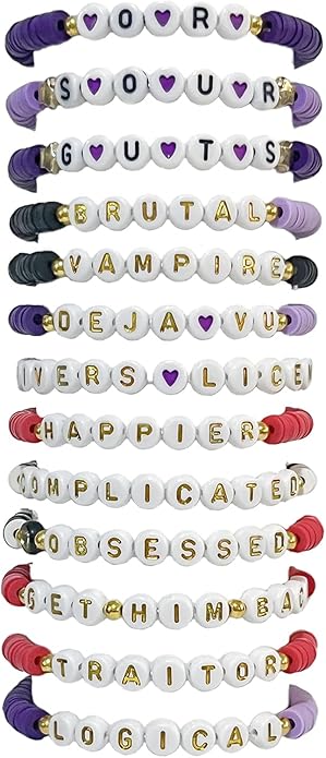 Handmade Stretch Friendship Bracelets for Teen Girls Singer Inspired Merch Outfits Decoration Girls Birthday Gifts Clay Beaded Friendship Bracelets Bulk for Music Fans