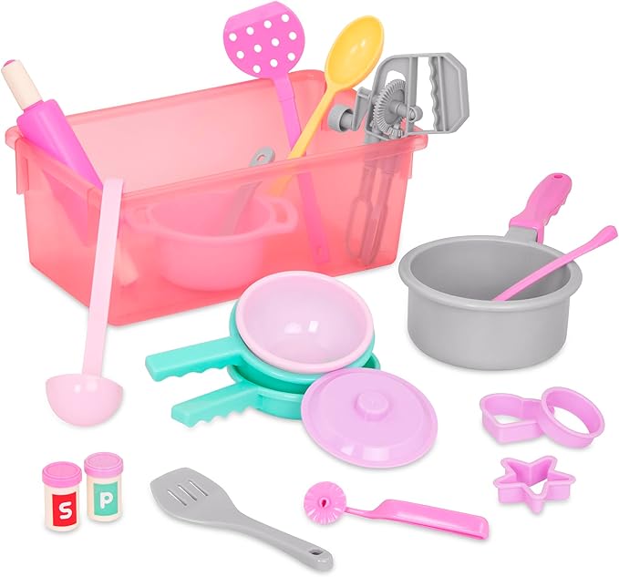 Battat- Play Circle- Cooking & Baking Kit – Kitchen Toys – Chef Tools -Pretend Play – 3 years + (21 Pcs)