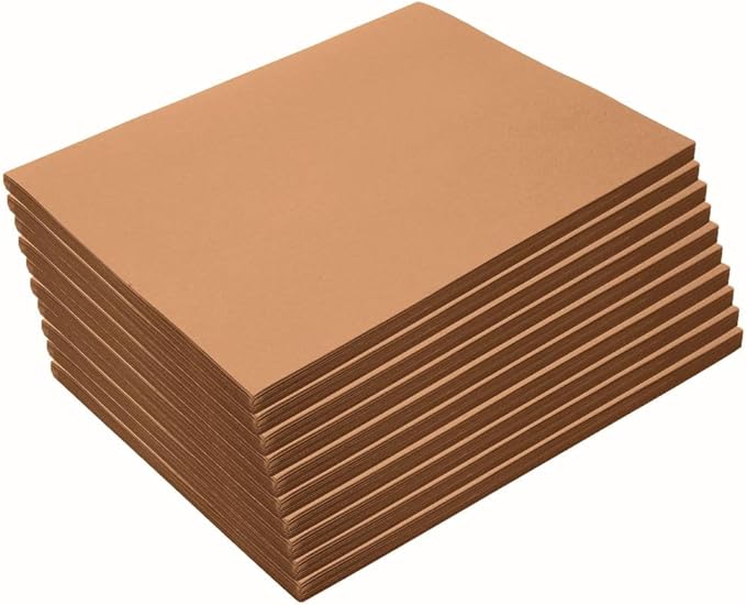 Construction Paper,Light Brown,9 inches x 12 inches,50 Sheets, Heavyweight Construction Paper,Crafts,Art,Kids Art,Painting, Coloring,Drawing,Creating,Paper,Art Project,All Purpose