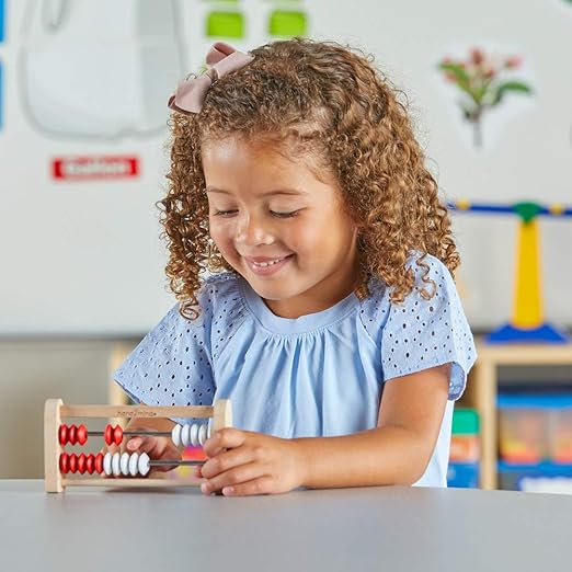 hand2mind Mini 20-Bead Wooden Rekenrek Class Set, Number Rack for Kids, Abacus for Kids Math, Counting Beads, Math Counters, Educational Toys for Elementary Kids, Math Manipulatives (Set of 25)