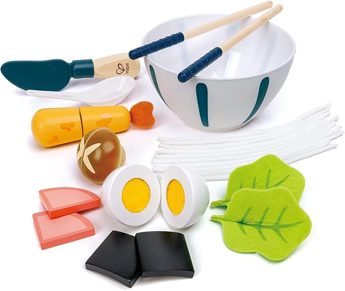 Hape “Slurp-Slurp” Udon Set | Pretend Play Toy Food and Kitchen Playset for Kids, for Children Ages 3+ Years