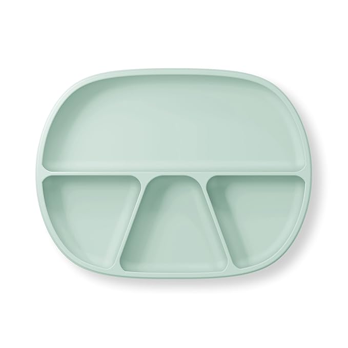 NUK Silicone Baby Suction Plates, Durable Suction Feature Helps Reduce Spills, Microwave & Dishwasher Safe, BPA-Free, Pack of 2