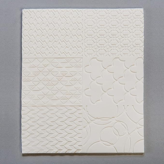 Sculpey Tools Geometric Texture Sheet Set, reusable 2 piece set, Great for all types of DIY crafts, polymer clay, jewelry making and mixed media, great for all skill levels