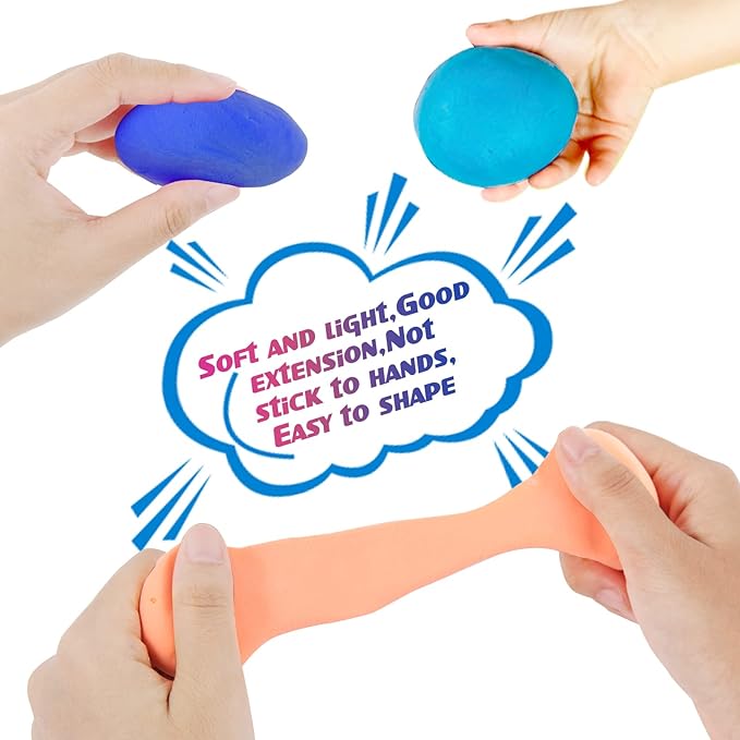 Modeling Clay Kit, 24 Colors Air Dry Clay for Kids, Magic Foam DIY Clay with Sculpting Tools, Ultra Light & Soft Clay, Safe & Non-Toxic Self Drying, Gift for Boys and Girls by AORZOV