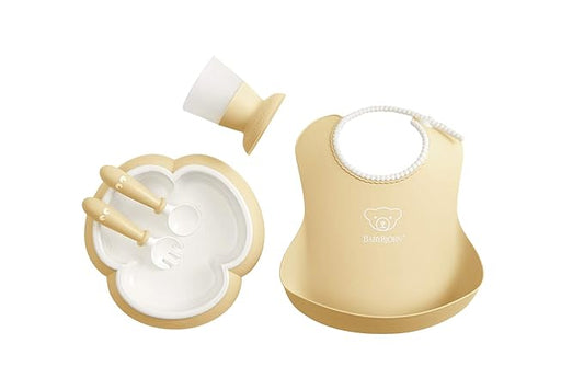 BabyBjörn Baby Dinner Set, 5 pcs, Powder yellow