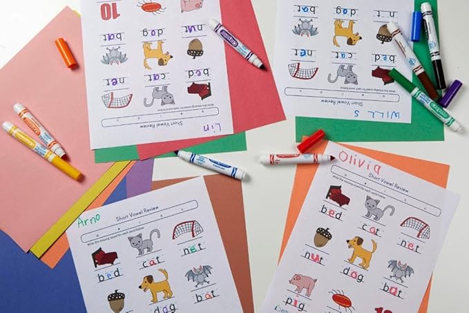 Crayola Broad Line Washable Markers - 200ct (8 Colors), Kids Bulk Classroom Markers, Back to School, Teacher Classroom Must Have