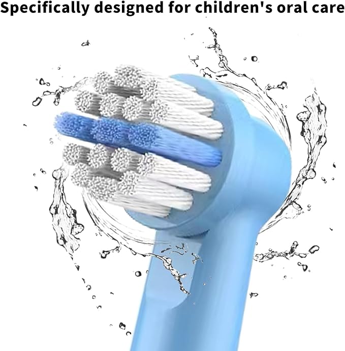 12pcs Kids Replacement Heads Compatible with Braun Oral B Kids Electric Toothbrush, Ultra Soft Bristles