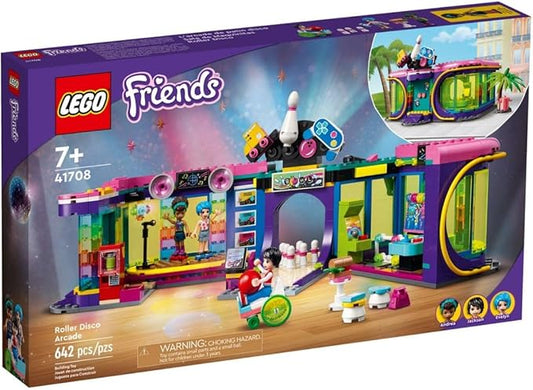 LEGO® Friends Roller Disco Arcade 41708 Building;Comes with a Toy Boat and Lots of Boat Accessories