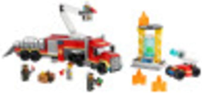 LEGO City Fire Command Unit 60282 Building Kit; Fun Firefighter Toy Building Set for Kids, New 2021 (380 Pieces)