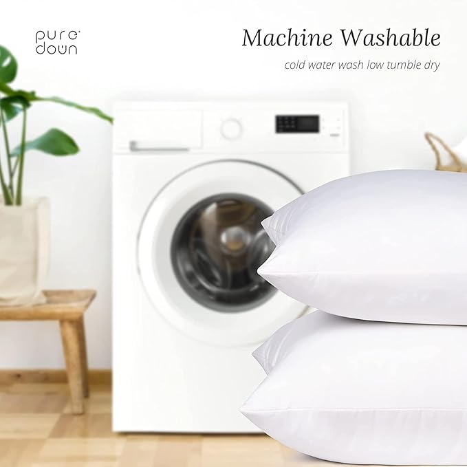 puredown® Feather Down Pillow Insert - 14x36 Throw Pillow, Large Lumbar Pillow Insert for Decorative Throw Pillow, Bed, Couch, and Cushion, Pack of 1