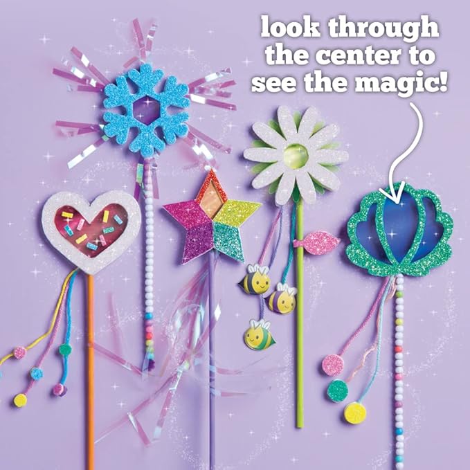 Craft-tastic — Make Your Own Little Magical Wands — Everything Included for 5 Fun DIY Magic Wands Art & Crafts Projects — Ages 4+