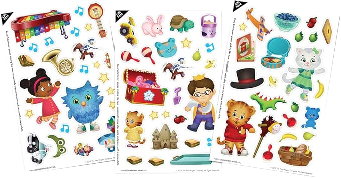 Colorforms Travel Set, Stickers for Kids – Daniel Tiger Toys, Arts and Crafts, Reusable Sticker Book, Kids Stickers, Toddler Crafts, Stickers for Boys, Girls, Arts & Crafts, Craft Supplies, Ages 3+
