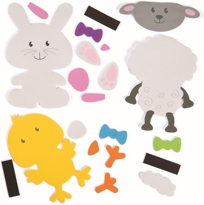 Big Head Easter Magnets Craft Kit -12 - Crafts for Kids and Fun Home Activities