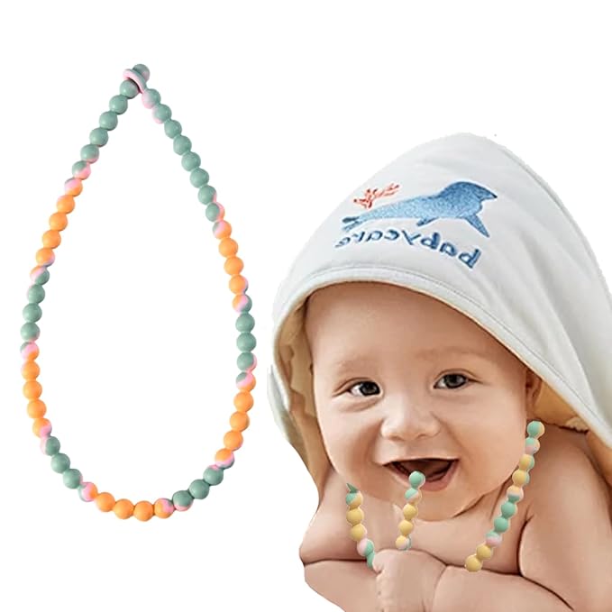 Teething Necklace for Baby,Chewing Necklace for Kids Sensory,Sensory Chew Necklaces for People with Autism, ADHD, and Fidgeting,Chew Necklaces for Sensory Kids,Teething Necklace for Mom