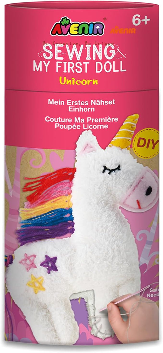 Avenir DIY Sewing Kit for Beginner Kids Arts & Crafts Soft Toy My First Craft Set with Heart Instructions & Plush Felt Materials for Learn to Sew, Embroidery for 6 Years