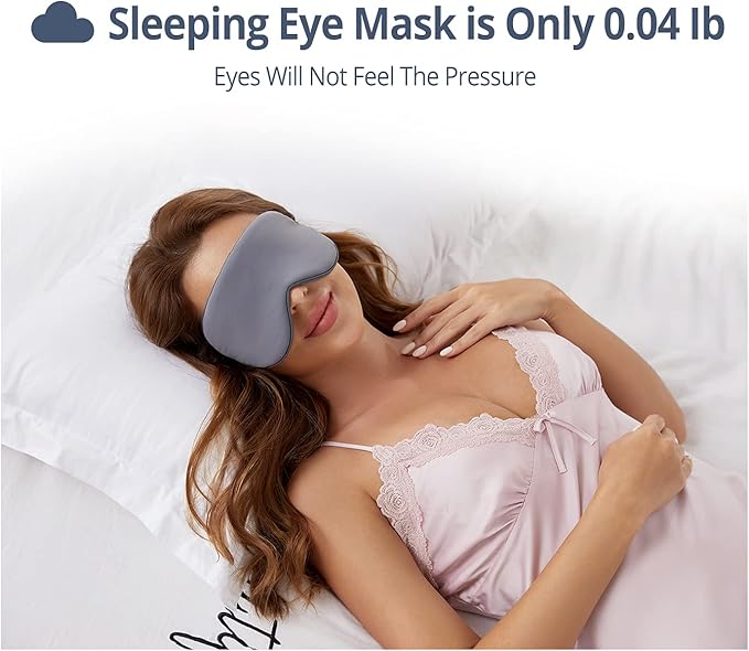 Sleeping Mask 2 Pack, Warm, Cool Double-Sided Use of Sleep Mask, Super Soft Blindfold with Adjustable Strap, Block Out Light, Comfort Sleep Eye Mask for Travel Meditation Nap