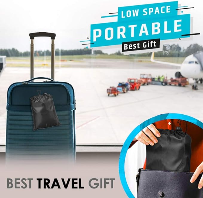 Arsaha Portable Foot Hammock - Airplane Travel Essentials, Reduces Swelling with Memory Foam